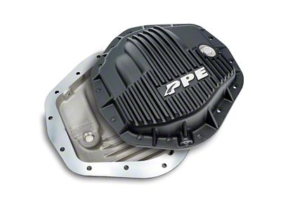 PPE Heavy-Duty Cast Aluminum Rear Differential Cover; Black (07-19 Sierra 3500 HD)