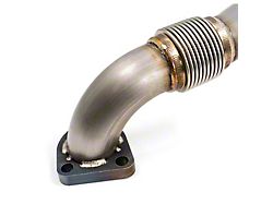 PPE Replacement Up-Pipe for PPE Exhaust Manifold; Driver Side (01-16 6.6L Duramax Sierra 3500 HD)