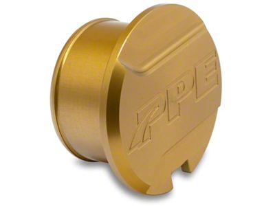 PPE Resonator Delete Plug; Gold (17-24 6.6L Duramax Sierra 3500 HD)
