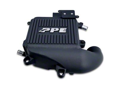 PPE Air-To-Water Intercooler Kit; Black (20-24 3.0L Duramax Silverado 1500)