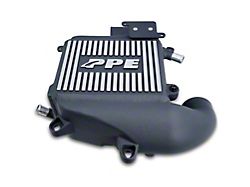 PPE Air-To-Water Intercooler Kit; Black with Brushed Fins (20-25 3.0L Duramax Silverado 1500)