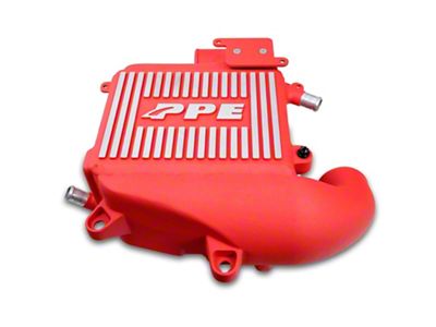 PPE Air-To-Water Intercooler Kit; Red (20-24 3.0L Duramax Silverado 1500)