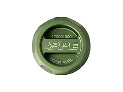 PPE Diesel Fuel Cap; Green (20-26 3.0L Duramax Silverado 1500)