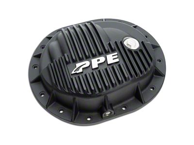 PPE GM 9.76-Inch Heavy-Duty Aluminum Rear Differential Cover; Black (14-24 Silverado 1500)