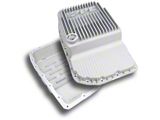 PPE Heavy-Duty Cast Aluminum Transmission Pan; Brushed (07-20 Silverado 1500 w/ 6L80 Transmission)