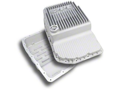 PPE Heavy-Duty Aluminum Transmission Pan; Brushed (07-20 Silverado 1500 w/ 6L80 Transmission)