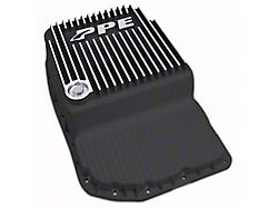 PPE Heavy-Duty Cast Aluminum Transmission Pan; Brushed (07-20 Silverado 1500 w/ 6L80 Transmission)