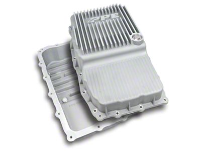 PPE Heavy-Duty Deep Aluminum Transmission Pan; Raw (19-24 Silverado 1500 w/ 10L80 Transmission)