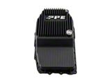 PPE Heavy-Duty Deep Cast Aluminum Transmission Pan; Black (19-26 Silverado 1500 w/ 8-Speed Automatic Transmission)