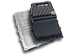 PPE Heavy-Duty Deep Cast Aluminum Transmission Pan; Brushed (19-25 Silverado 1500 w/ 10L80 Transmission, Excluding Duramax)