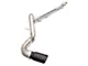 PPE Single Exhaust System with Raw Tubes and Black Ceramic Tip; Side Exit (20-24 3.0L Duramax Silverado 1500)