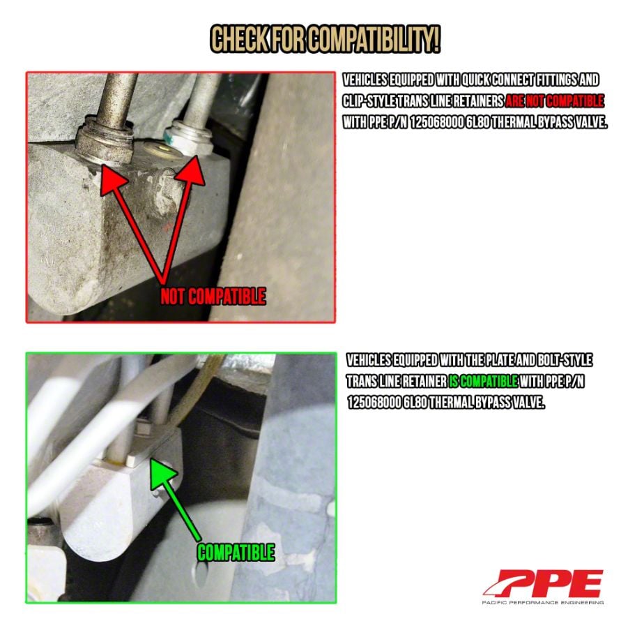 PPE Silverado 1500 Transmission Fluid Thermal Bypass Valve 125068000 (1418 Silverado 1500 w