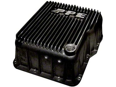 PPE Heavy-Duty DEEP Aluminum Transmission Pan; Black (07-19 Silverado 2500 HD w/ Allison Transmissions)