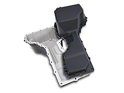 PPE Heavy-Duty Deep-Capacity Cast Aluminum Engine Oil Pan; Black (20-26 6.6L Duramax Silverado 2500 HD)