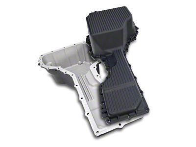PPE Heavy-Duty Deep-Capacity Cast Aluminum Engine Oil Pan; Black (20-25 6.6L Duramax Silverado 2500 HD)
