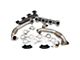 PPE High-Flow Exhaust Manifolds and Up-Pipes; Silver Ceramic (11-16 6.6L Duramax Silverado 2500 HD)