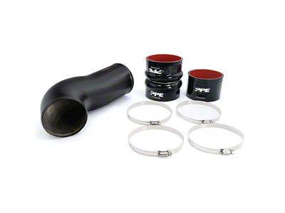 PPE Turbo Inlet Upgrade Kit; Black (20-24 6.6L Duramax Silverado 2500 HD)