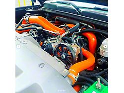 PPE Upper and Lower Coolant Hose Kit; Blue (07-10 6.6L Duramax Silverado 2500 HD)