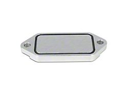 PPE Coolant Block-Off Plate Billet Aluminum; Raw (01-10 6.6L Duramax Silverado 3500 HD)