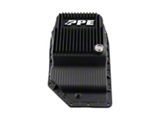 PPE Heavy-Duty Deep Cast Aluminum Transmission Pan; Black (07-23 Silverado 3500 HD w/ 6L90 Automatic Transmission)