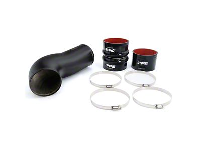 PPE Turbo Inlet Upgrade Kit; Black (20-25 6.6L Duramax Silverado 3500 HD)