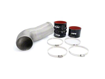 PPE Turbo Inlet Upgrade Kit; Raw (20-24 6.6L Duramax Silverado 3500 HD)