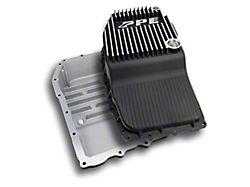 PPE Heavy-Duty Cast Aluminum Deep Transmission Pan; Brushed (15-17 Tahoe w/ 8L90 Transmission)