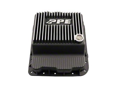 PPE Heavy-Duty Deep Cast Aluminum Transmission Pan; Brushed (07-10 Tahoe w/ 4L60E Transmission)