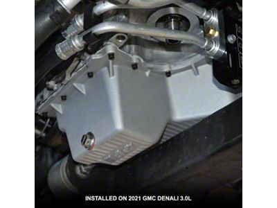 PPE Heavy-Duty Deep Cast Aluminum Engine Oil Pan; Raw (21-25 3.0L Duramax Yukon)