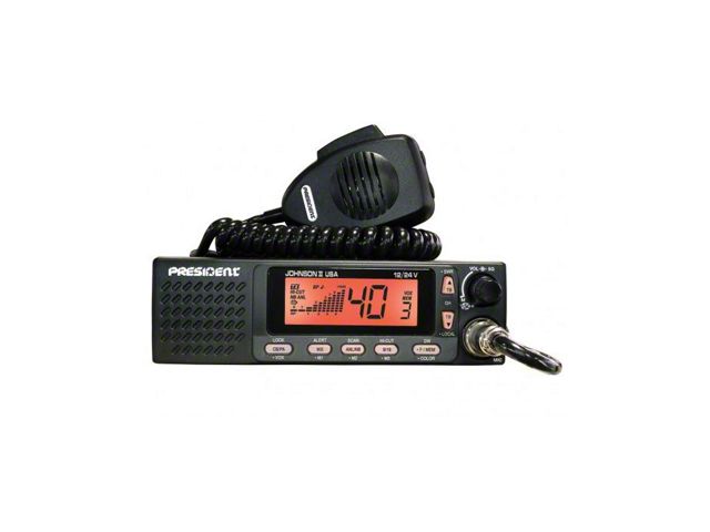 President Electronics Ranger 40-Channel Mobile AM CB Radio with Weather ...