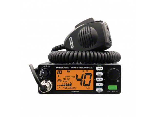 President Electronics Silverado 2500 Compact 40-Channel Mobile AM/FM CB ...