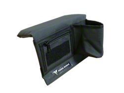 Primo Workz Armrest with Cupholder; Black Canvas; Driver Side (Universal; Some Adaptation May Be Required)