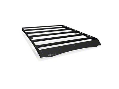 Prinsu Roof Rack with Standard Wind Deflector; Black (15-22 Colorado Crew Cab)