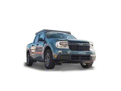 Prinsu Original Roof Rack with Standard Wind Deflector; Black (22-26 Maverick)