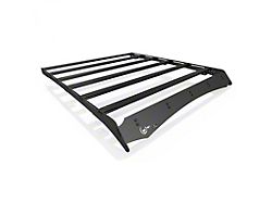 Prinsu Roof Rack with 50-Inch LED Light Bar Cutout Wind Deflector (10-18 RAM 3500)