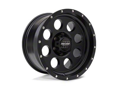 Pro Comp Wheels Proxy Satin Black 8-Lug Wheel; 17x9; -6mm Offset (06-08 RAM 1500 Mega Cab)