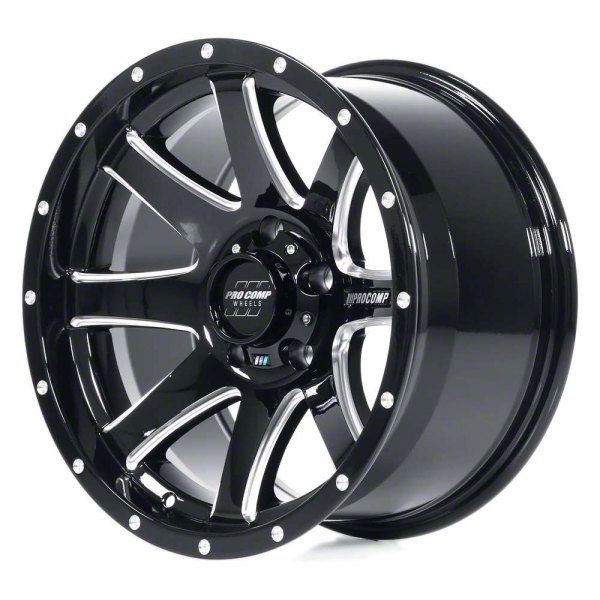 Pro Comp Wheels F-150 Patriot Gloss Black Milled 6-Lug Wheel; 20x9