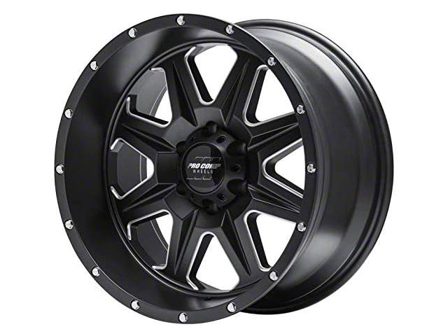 Pro Comp Wheels 63 Series Recon Satin Black Milled 8-Lug Wheel; 20x10; -18mm Offset (11-16 F-250 Super Duty)