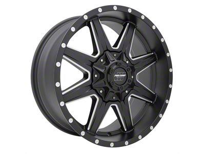 Pro Comp Wheels Quick 8 Satin Black Milled 8-Lug Wheel; 20x9; 0mm Offset (17-22 F-350 Super Duty SRW)