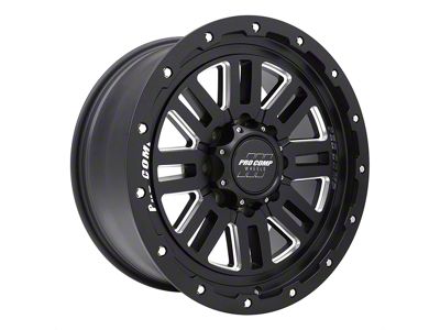 Pro Comp Wheels Cognito Satin Black Milled 8-Lug Wheel; 20x9; 0mm Offset (17-22 F-250 Super Duty)