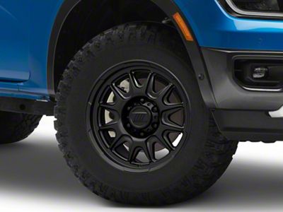 Pro Comp Pulse Matte Black 6-Lug Wheel; 17x8.5; 0mm Offset (24-25 Ranger)