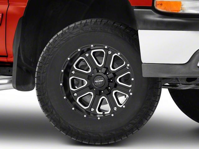Pro Comp Wheels Axis Satin Black 6-Lug Wheel; 17x9; -6mm Offset (99-06 Silverado 1500)