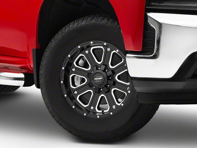Pro Comp Wheels Axis Satin Black 6-Lug Wheel; 17x9; -6mm Offset (19-24 Silverado 1500)