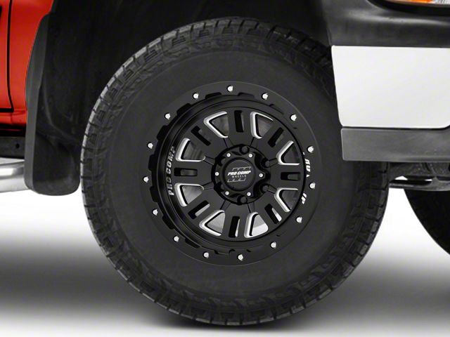 Pro Comp Wheels Cognito Satin Black Milled 6-Lug Wheel; 17x9; -6mm Offset (99-06 Silverado 1500)