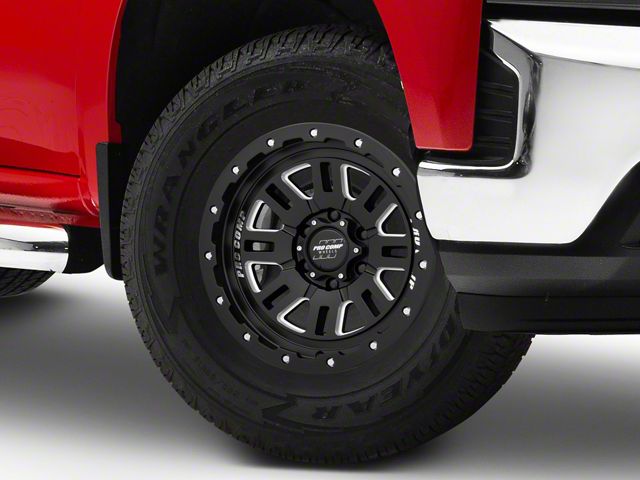 Pro Comp Wheels Cognito Satin Black Milled 6-Lug Wheel; 17x9; -6mm Offset (19-24 Silverado 1500)