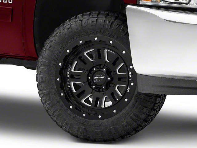 Pro Comp Wheels Cognito Satin Black Milled 6-Lug Wheel; 18x9; 0mm Offset (07-13 Silverado 1500)