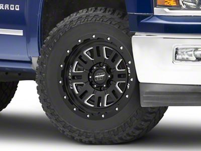 Pro Comp Wheels Cognito Satin Black Milled 6-Lug Wheel; 20x9; 0mm Offset (14-18 Silverado 1500)