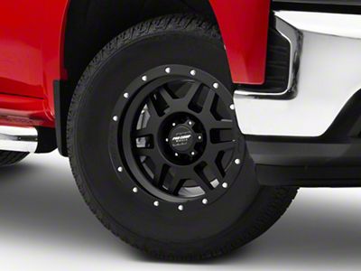 Pro Comp Wheels Phaser Satin Black 6-Lug Wheel; 17x9; -6mm Offset (19-25 Silverado 1500)