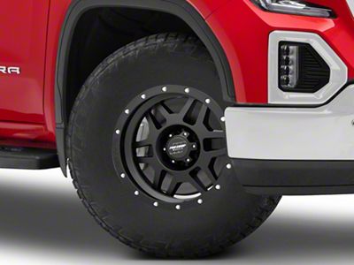 Pro Comp Wheels Phaser Satin Black 6-Lug Wheel; 17x9; -6mm Offset (19-25 Sierra 1500)