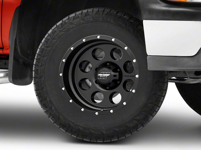 Pro Comp Wheels Proxy Satin Black 6-Lug Wheel; 17x9; -6mm Offset (99-06 Silverado 1500)